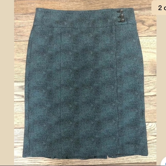 Ann Taylor Straight Tweed Multi-Color Skirt Size 4 - Picture 2 of 8